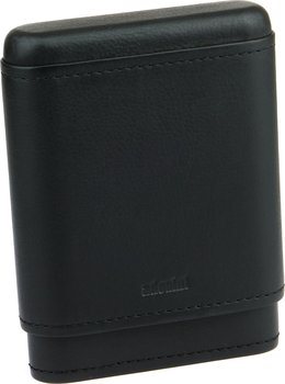 adorini Real Leather Case for 3-5 Cigars Black