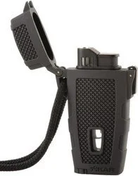 Czarna zapalniczka Xikar Storm Stratosphere z płomieniem turbo