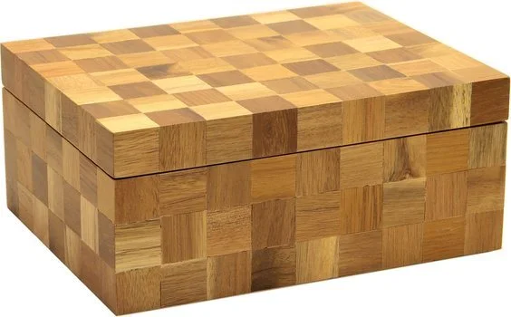 Humidor Wood Checkered