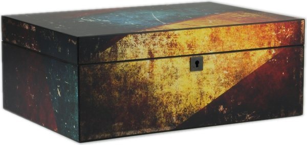 Wielobarwny Humidor Antique 