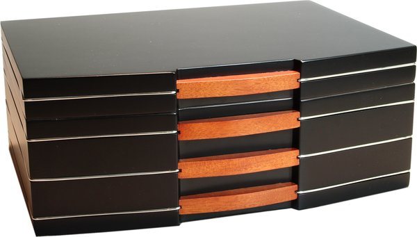 Humidor Black Finish Frosted