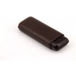 Skózane etui na cygara Davidoff XL-2 Enjoy, brązowe