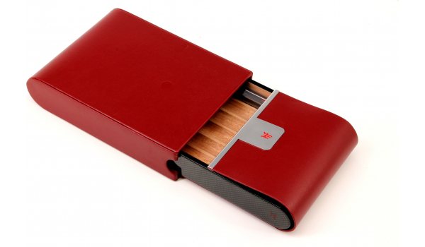 HF Barcelona R Travel 5 humidor podróżny czerwony