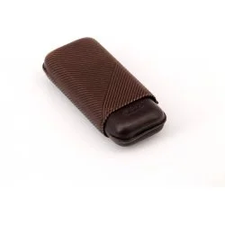 Skórzane etui na cygara Davidoff R-2 1, brązowe