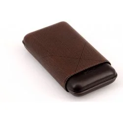 Etui na cygara Davidoff XL-3 skórzane brązowy liść