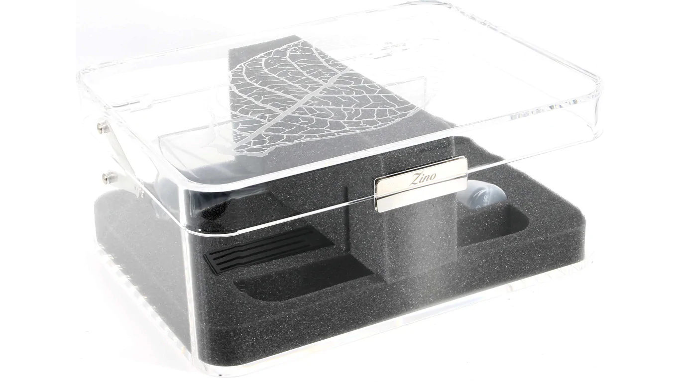 Zino Acrylic Humidor Transparent Tobacco Leaf