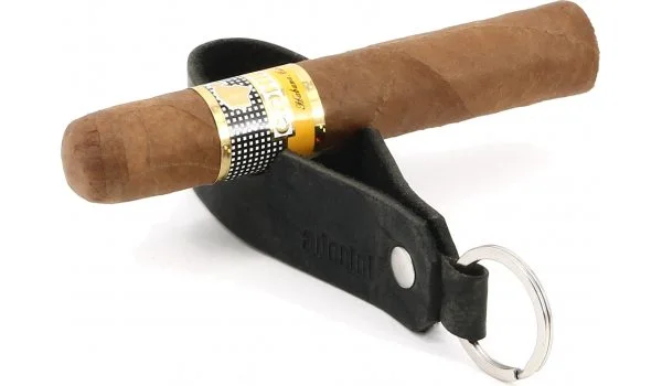 Skórzany brelok do kluczy adorini Cigar & Pipe Rest Black