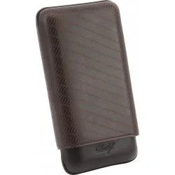 Skórzane etui na cygara Davidoff XL-3 Enjoy, brązowe