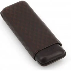 Skórzane etui na cygara Davidoff XL-2, brązowe