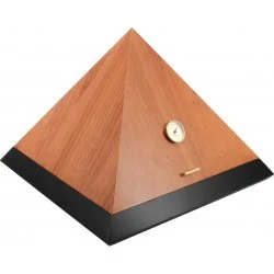 Humidor piramida adorini Deluxe L Bi-Color, czarno-brązowy