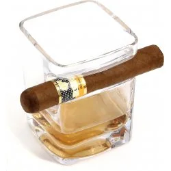 Szklany kubek na rum i whisky adorini do cygar