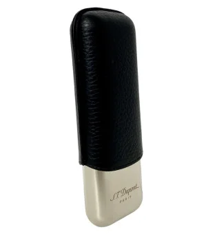 Etui na 2 cygara S.T. Dupont 183260 czarne/chrom