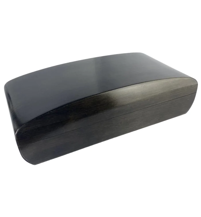 Humidor Bamboo Black Frosted Konvex 80