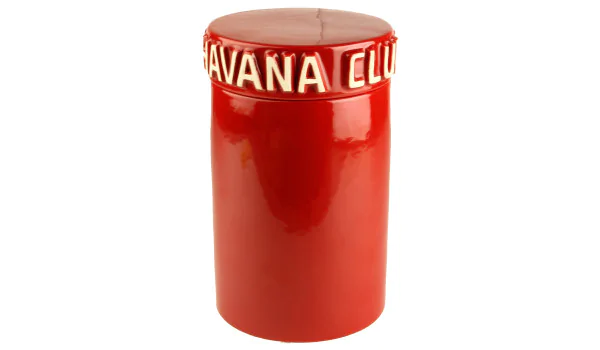 Słoik na cygara Havana Club Tinaja czerwony