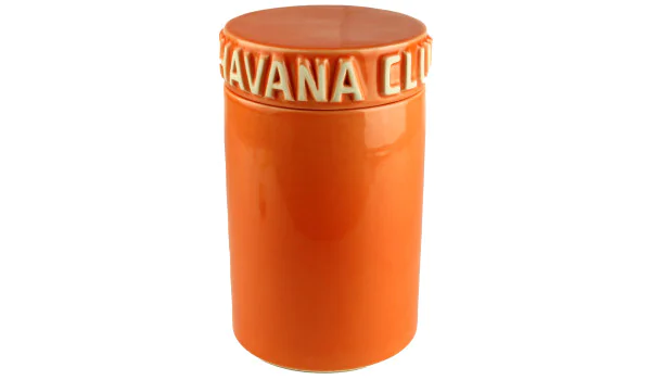 Słoik na cygara Havana Club Tinaja pomarańczowy
