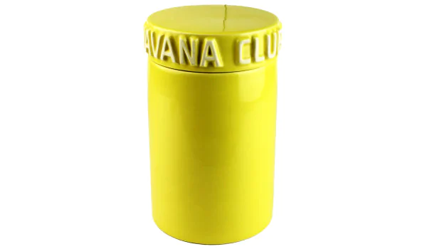 Słoik na cygara Havana Club Tinaja żółty