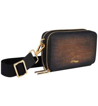 Brązowa torba crossbody na cygara S.T. Dupont Le Grand Atelier 141452