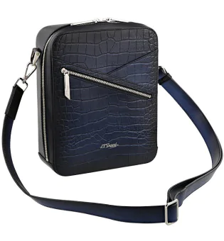 Niebieska torba crossbody na cygara S.T. Dupont Le Grand Atelier 141353