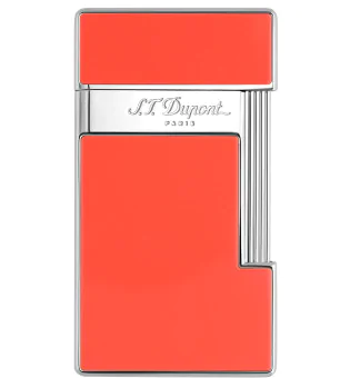 Zapalniczka S.T. Dupont Slimmy 028006 w koorze koralowym i lakierowanym chromowanym
