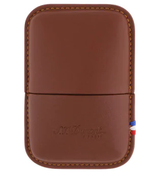 Brązowe etui na 2 zapalniczki S.T. Dupont Ligne 183071