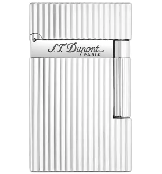 S.T. Dupont Ligne 2 16817 Zapalniczka Prążkowana Srebrna