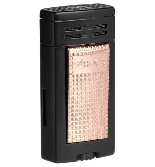 Zapalniczka Xikar Ion Double Jet w kolorze czarnym i różowozłotym