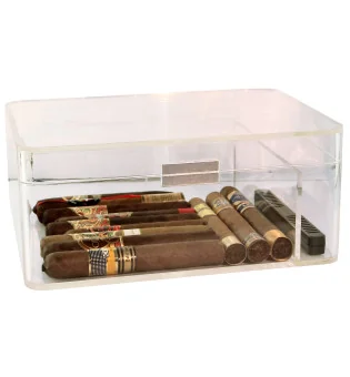 Przezroczysty akrylowy humidor