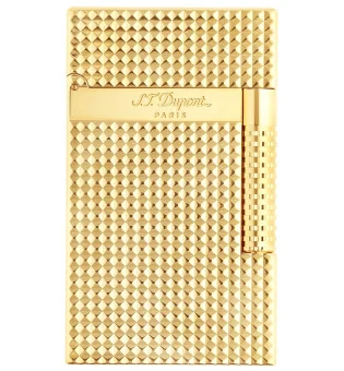 Żółto-złota zapalniczka S.T. Dupont Le Grand Cling Diamond C23009
