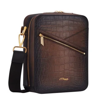 Brązowa torebka crossbody S.T. Dupont Le Grand Atelier Cigar Havana 141453