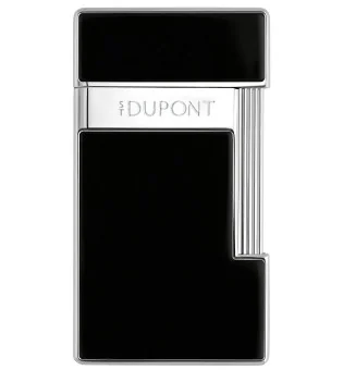Zapalniczka S.T. Dupont Slimmy 028221 w kolorze czarnym i lakierowanym chromowanym