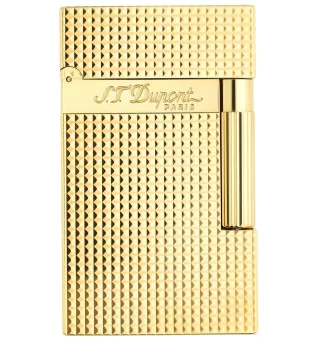 S.T. Dupont Ligne 2 16284 Zapalniczka Drobny Diamentowy Wzór Żółte Złoto