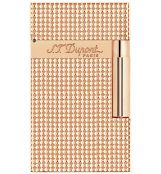 S.T. Dupont Ligne 2 Zapalniczka Diamentowy Wzór Żółte Złoto