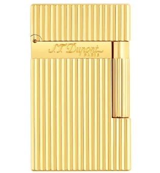 S.T. Dupont Ligne 2 16827 Zapalniczka Pionowe Wypustki Żółte Złoto