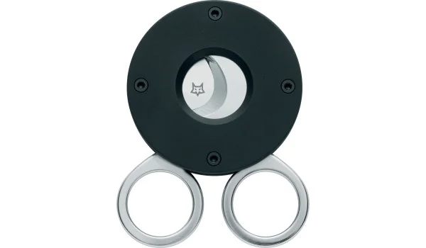 Okrągłe czarne nożyczki do cygar Fox The Circle Black Aluminium 743 B