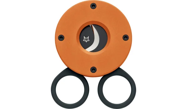 Okragłe pomaranczowe nożyczki do cygar Fox The Circle Orange Aluminium 743 OR