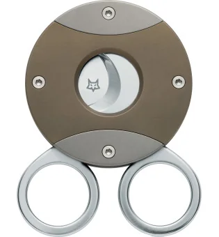 Okragłe brązowe nożyczki do cygar Fox The Circle Bronze Titanium 744