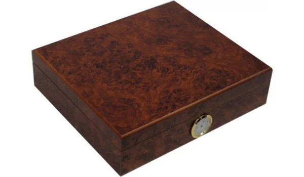 Drewniany humidor Angelo z rozmytym wzorem