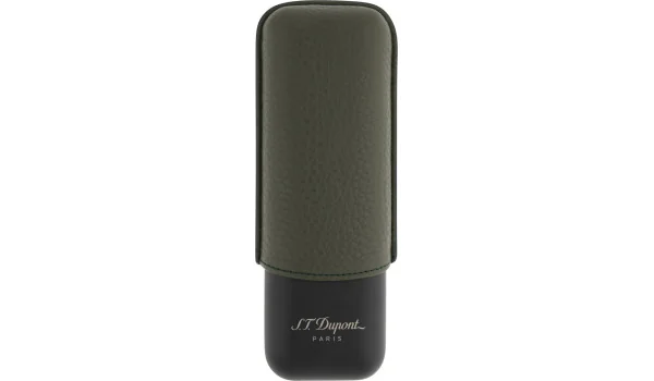 Etui na 2 cygara S.T. Dupont 183249, khaki-matowoczarne