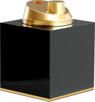 Zapalniczka stołowa adorini w kolorze złota na wysoki połysk i czarnym