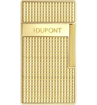 Złota zapalniczka S.T. Dupont Biggy 025209 w kształcie rombów