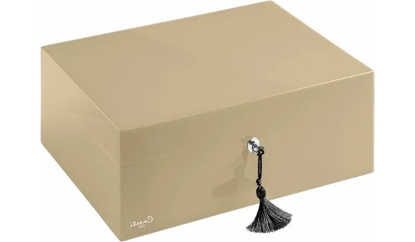 Beżowy humidor Caseti Paris