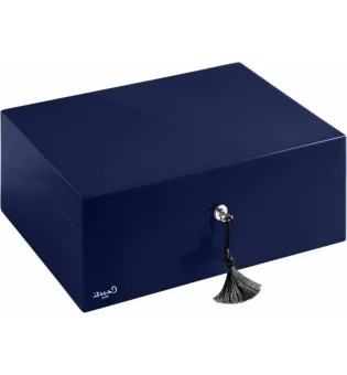 Ciemnoniebieski humidor Caseti Paris