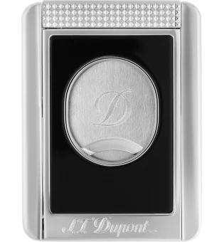 Obcinacz S.T. Dupont z podwójnym ostrzem i stojakiem na cygara, czarny i chromowany