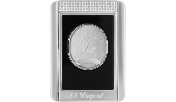 Obcinacz S.T. Dupont z podwójnym ostrzem i stojakiem na cygara, czarny i chromowany