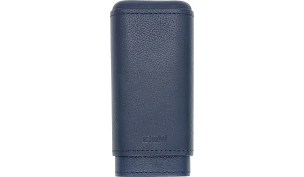Niebieskie etui adorini na 2-3 cygara z naturalnej skóry