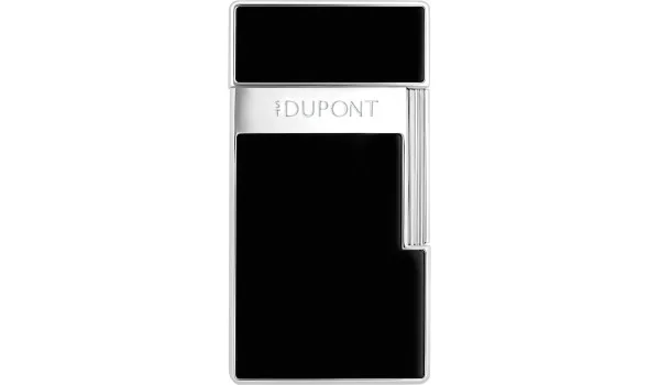 Zapalniczka S.T. Dupont Biggy 025221 w kolorze czarnym i lakierowanym chromowanym