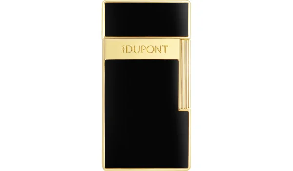 Zapalniczka S.T. Dupont Biggy 025222 w kolorze lakierowanym czarnym i złotym