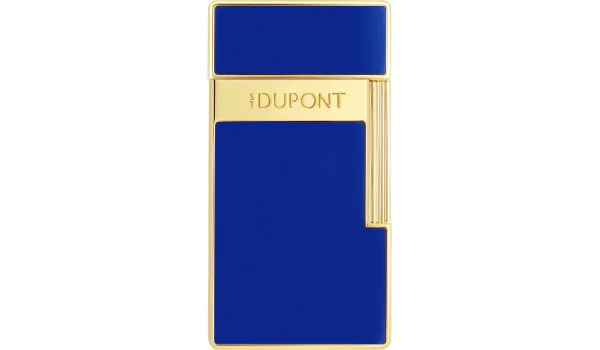 Zapalniczka S.T. Dupont Biggy 025225 w kolorze lakierowanym niebieskim i złotym