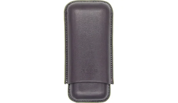 Skórzane brązowe etui Jemar na dwa cygara 464/2