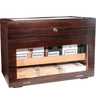 Brązowy humidor adorini Portico Deluxe